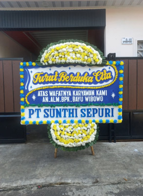 Papan Bunga Duka di Gondangwetan